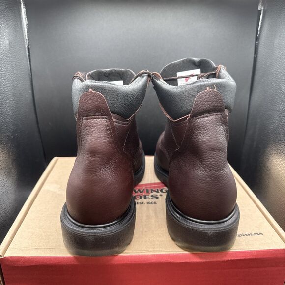 Red Wing 606 Supersole 2.0 Mens Size 10.5 B Work Boots Brown Leather Soft Toe - Picture 6 of 9